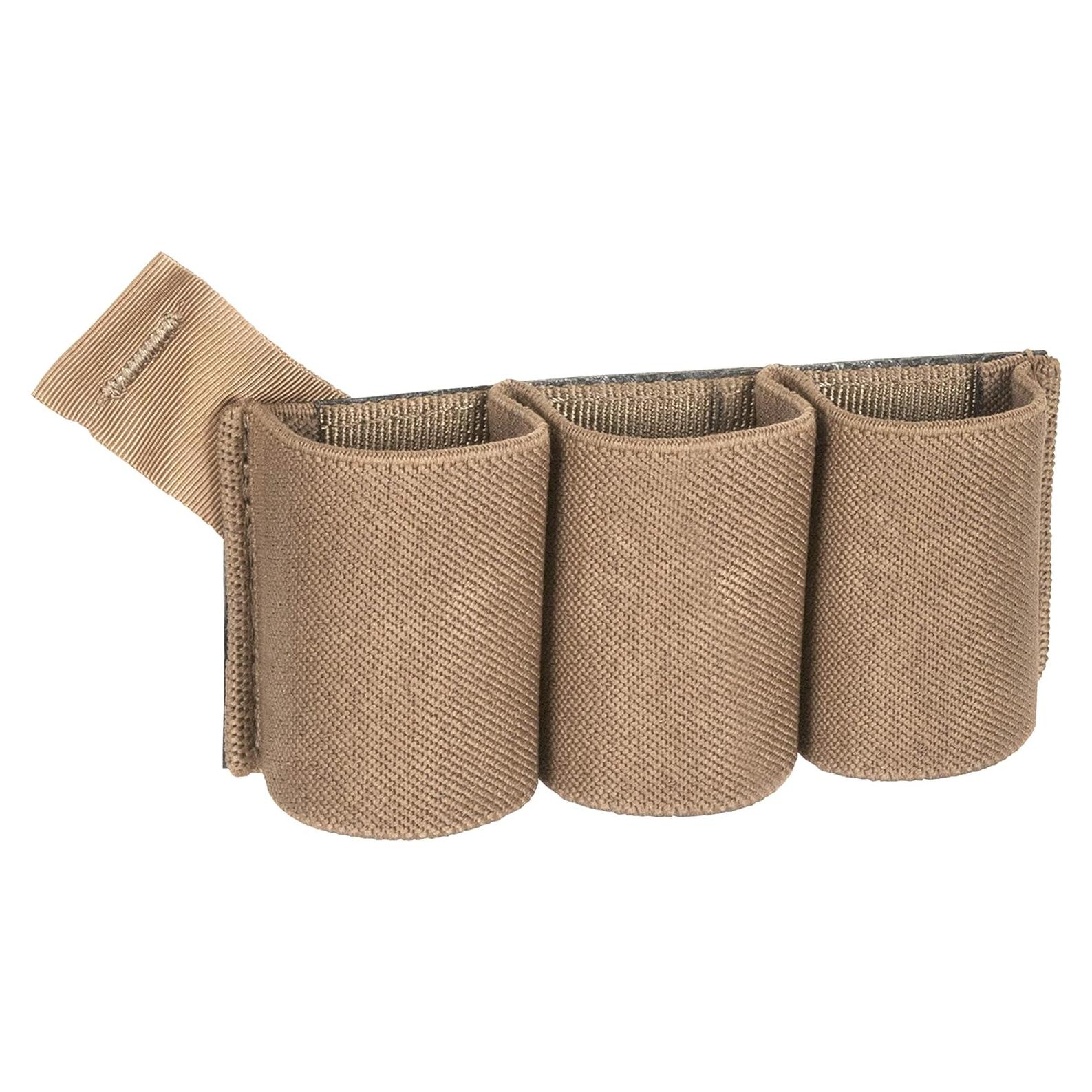 Inserto Elástico Helikon-Tex Triple Lazo Coyote 11x5cm