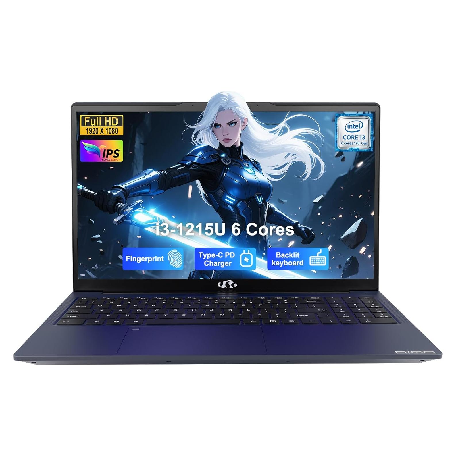 Laptop NIMO 15.6" FHD Intel Core i3 8GB RAM 256GB SSD Azul