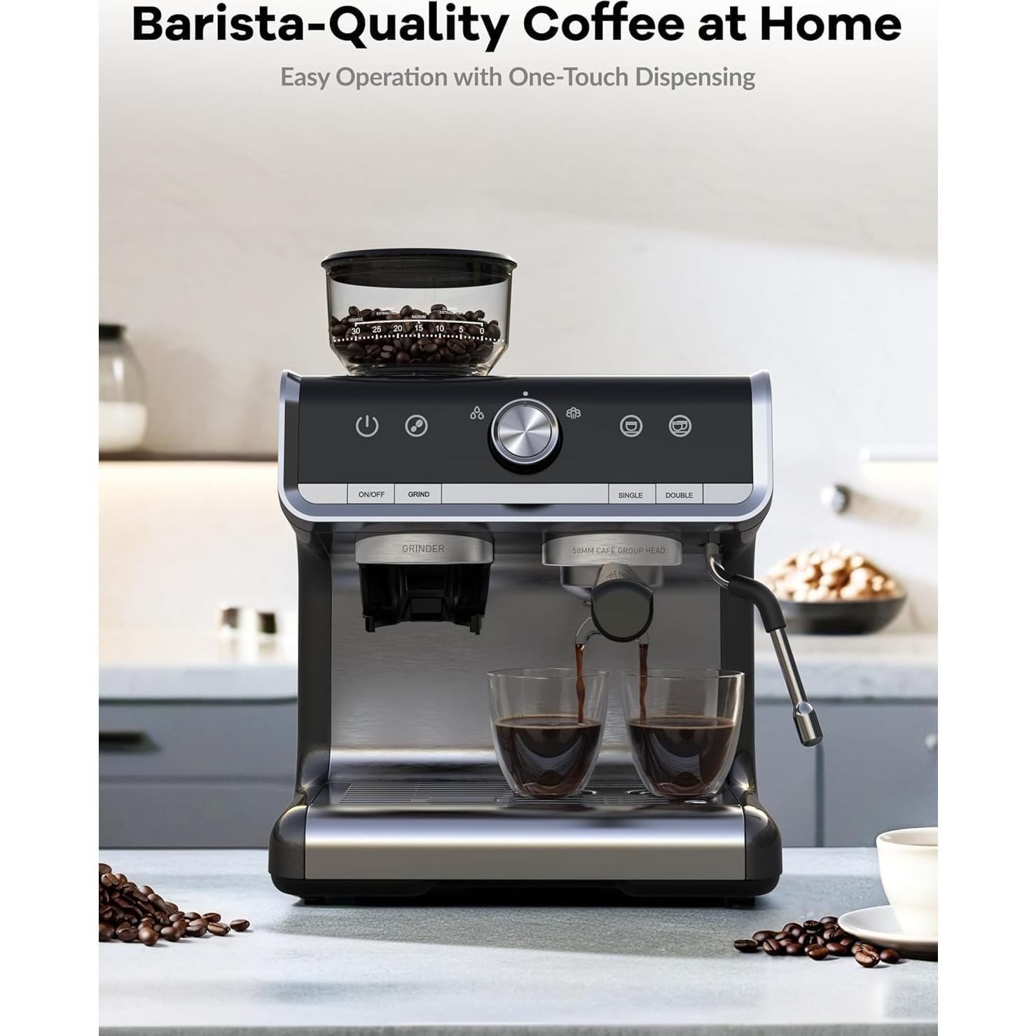 Máquina de Espresso Takywep 20 Bar Semi-Automática 2.8L