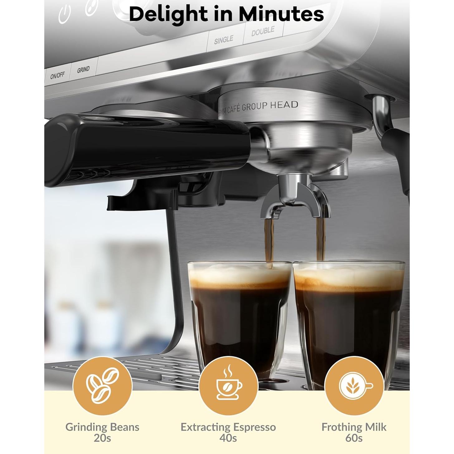 Máquina de Espresso Takywep 20 Bar Semi-Automática 2.8L