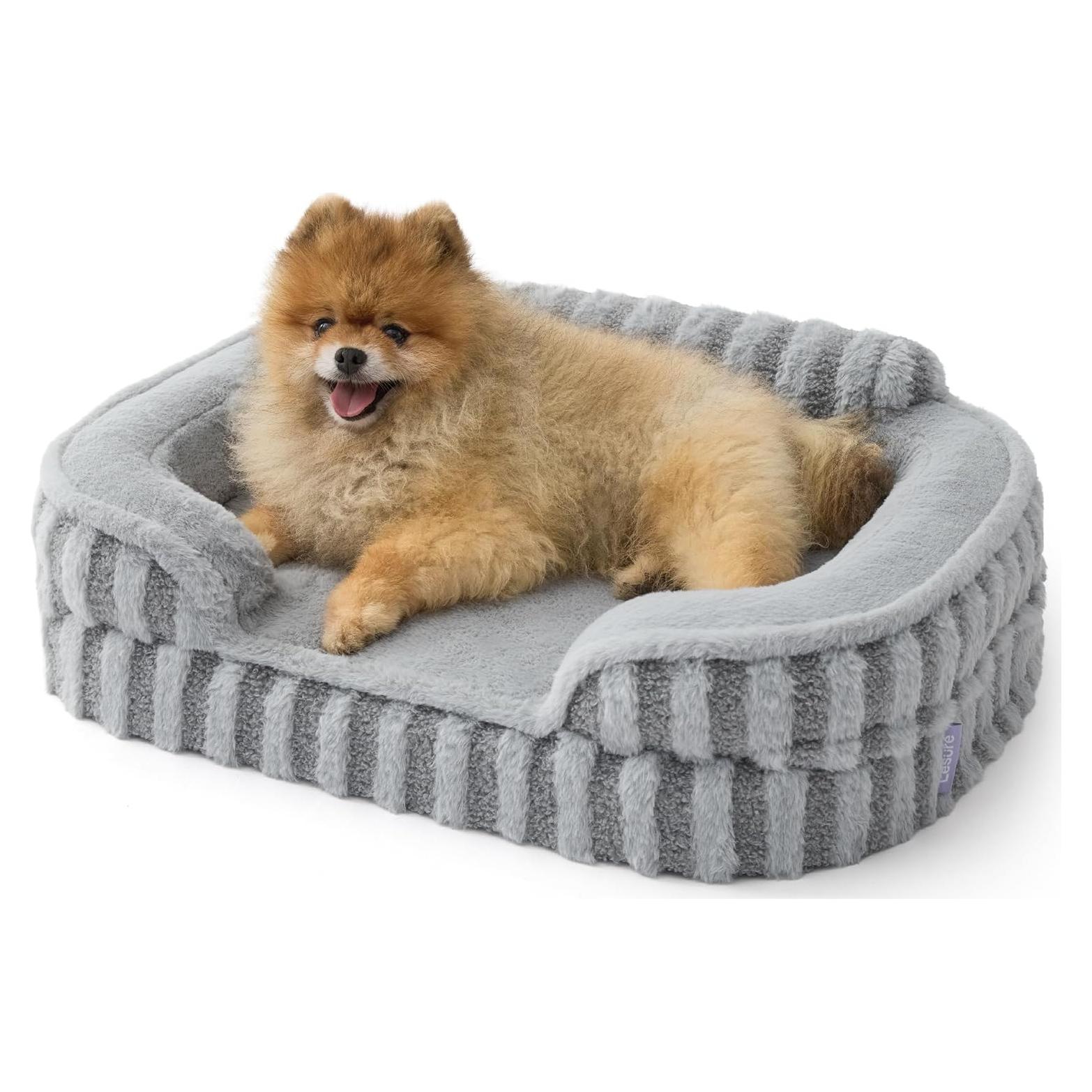 Cama Ortopédica para Perros Pequeños Lesure 60x45cm Gris