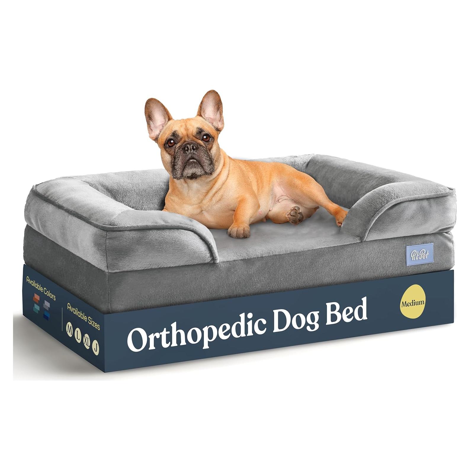 Cama Sofá Ortopédica para Perros Medianos PitPet - Acolchada y Antideslizante