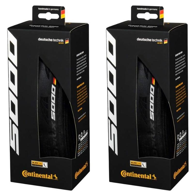 Conjunto de 2 Neumáticos Plegables Continental 700x25C Negro