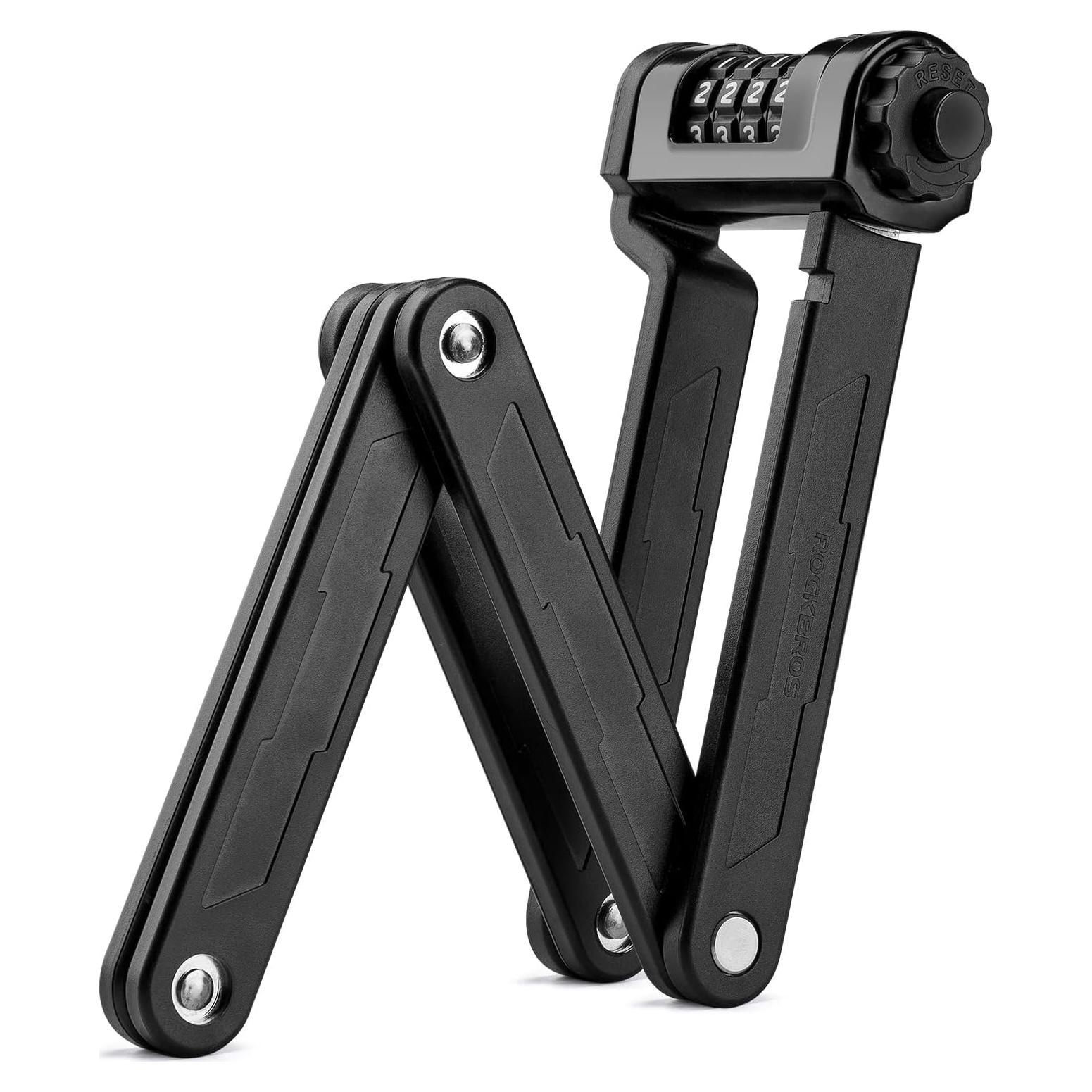 Candado Plegable Antirrobo ROCKBROS 4 Dígitos Alta Resistencia