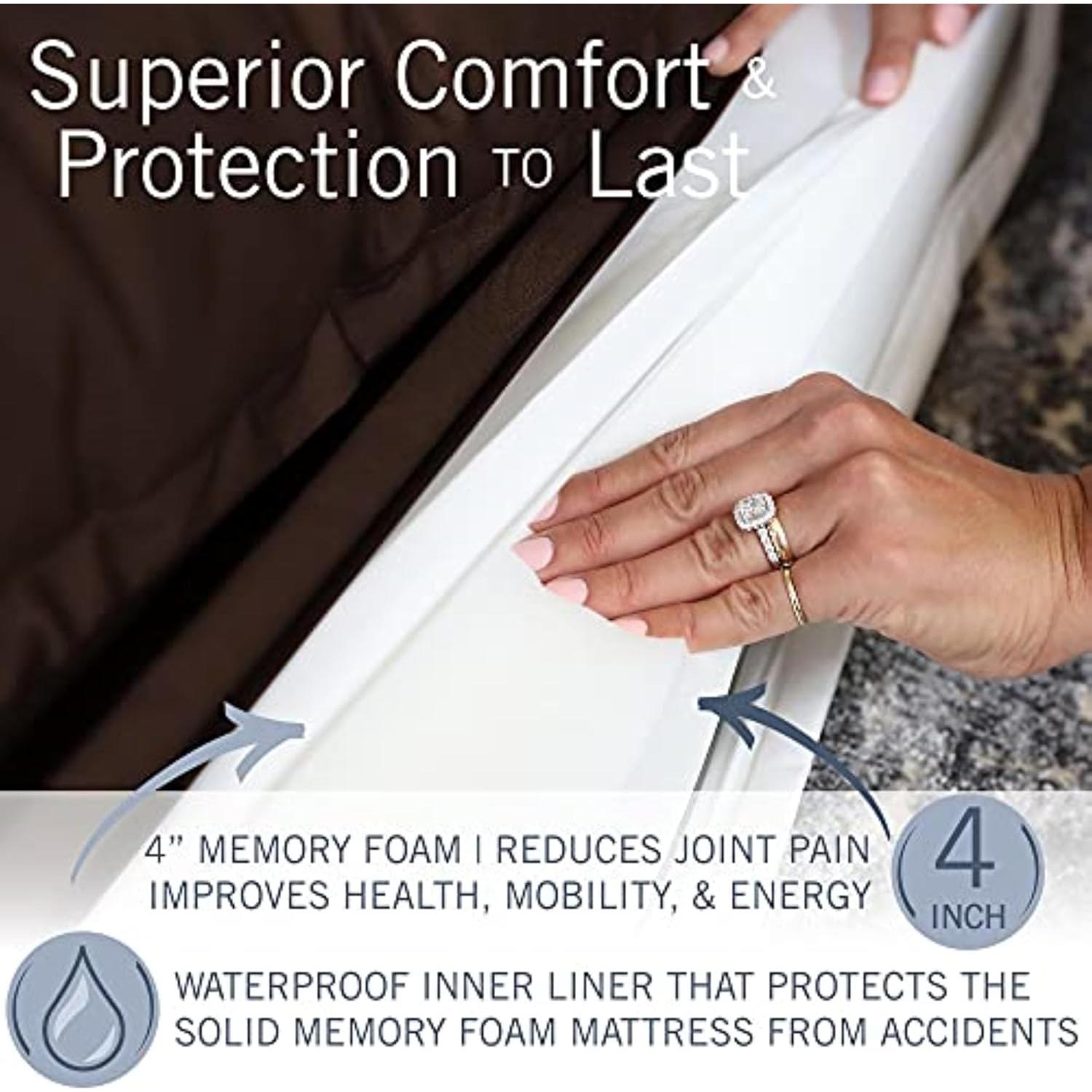 Cama para Perros PetFusion Ultimate Espuma de Memoria 63.5x50.8cm