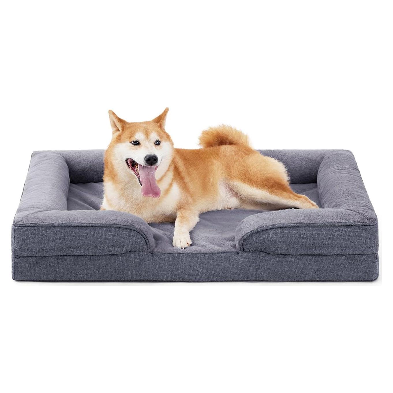 Cama Ortopédica para Perros Made4pet 96.5x71.1 cm Gris