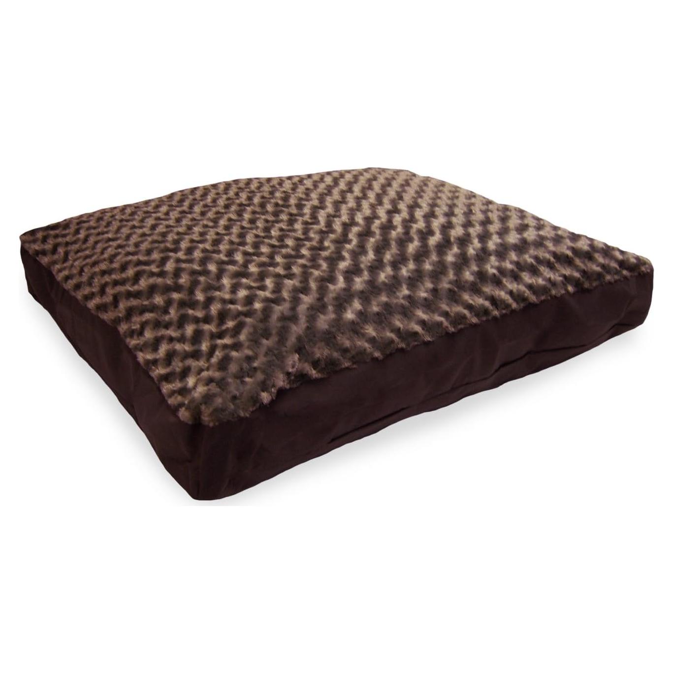 Cama para Perros Furhaven Grande Chocolate con Funda Lavable