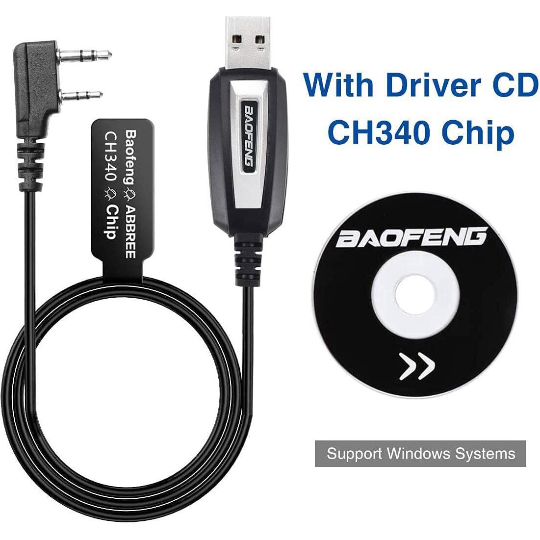 Cable de Programación USB Baofeng CH340 para Radios UV-5R