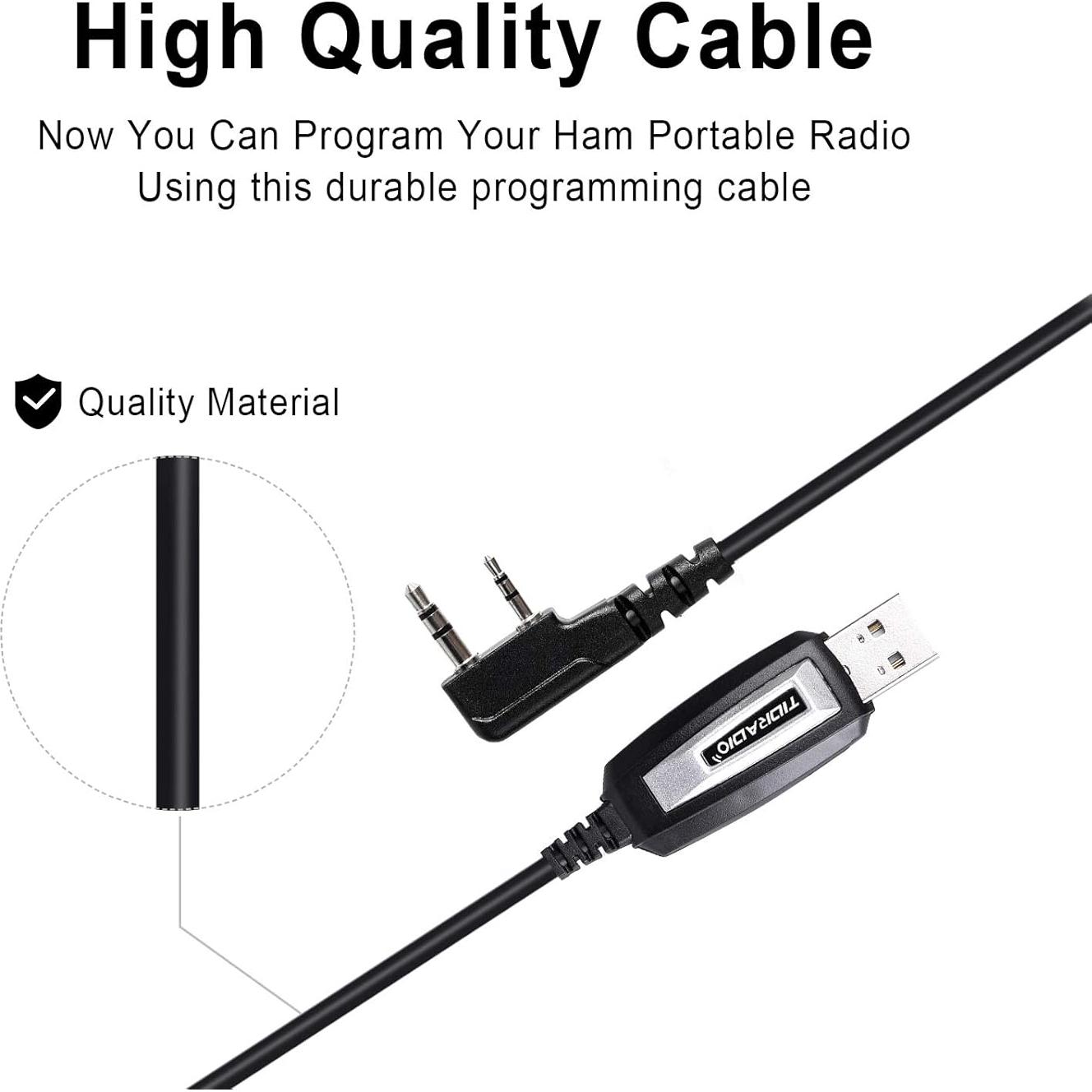 Cable de Programación USB TIDRADIO CH340 para Walkie Talkies