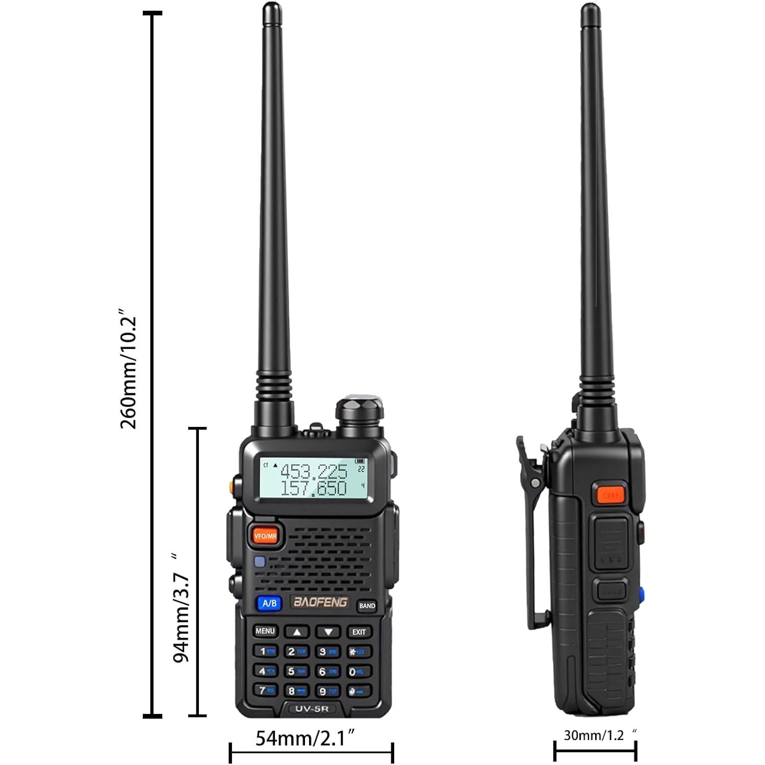 Radio Bidireccional Baofeng UV-5R Inalámbrica Bluetooth 128 Canales