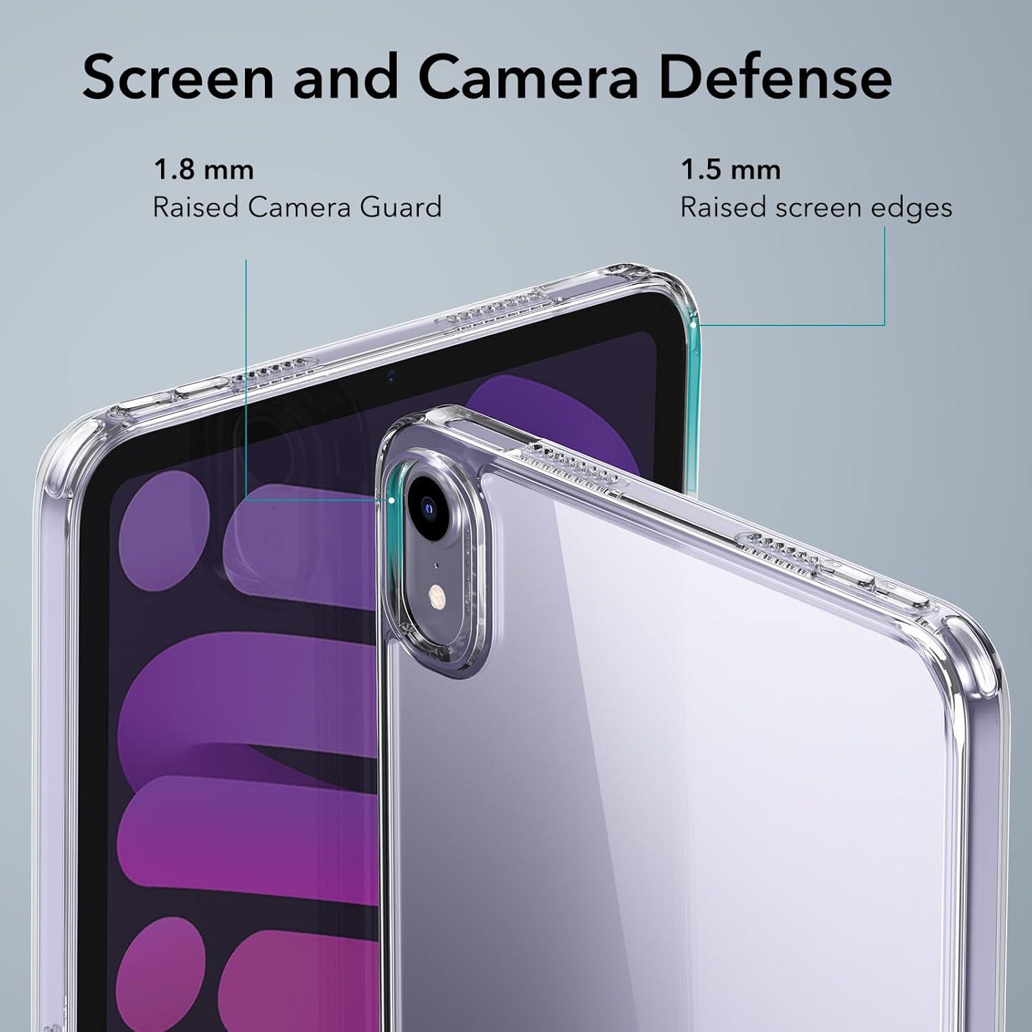 Funda ESR para iPad Mini 7/6 Transparente con Soporte