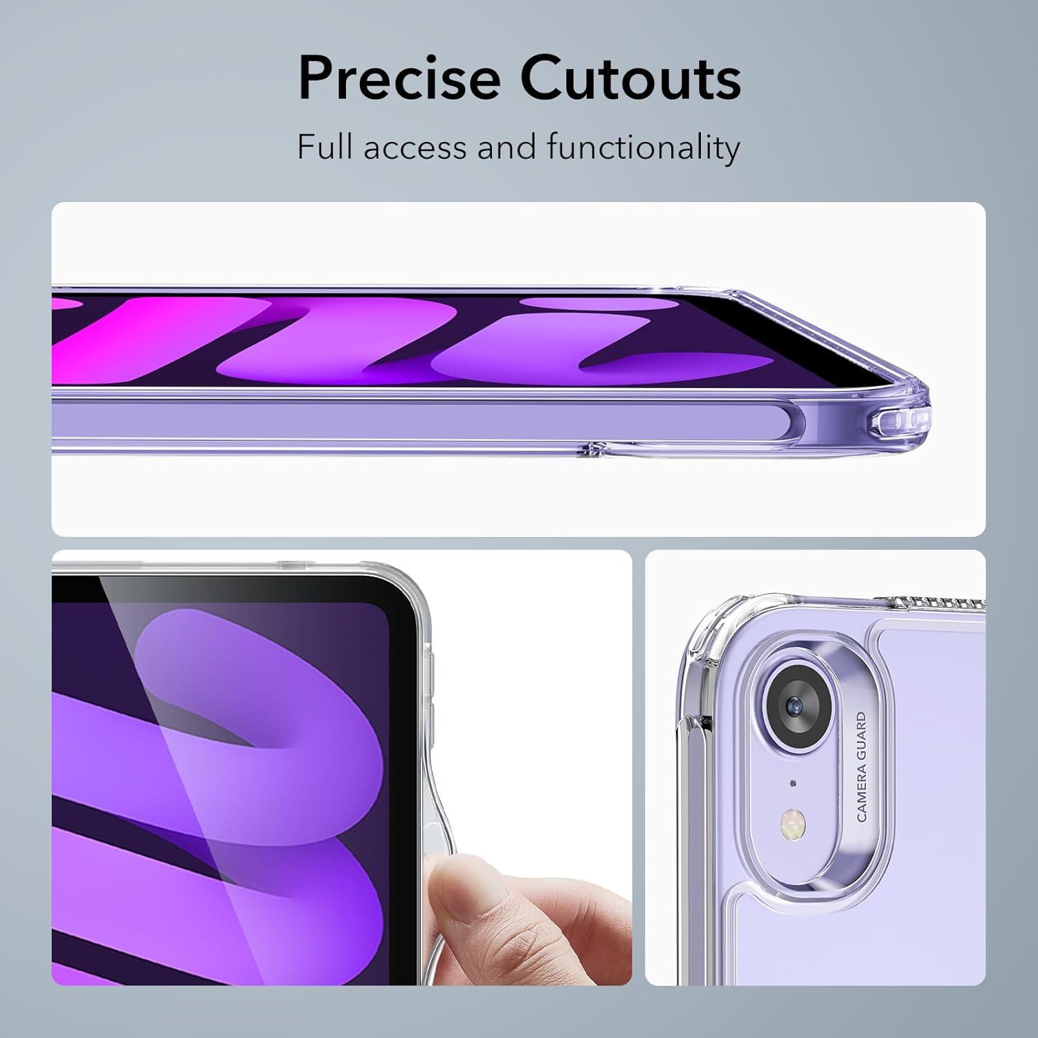 Funda ESR para iPad Mini 7/6 Transparente con Soporte