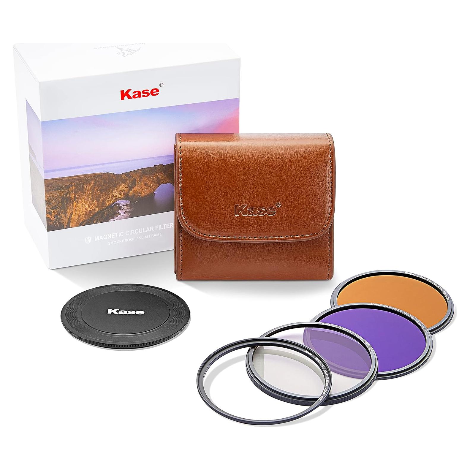 Filtro Circular Magnético Kase 82mm CPL ND8 ND64 Kit Completo