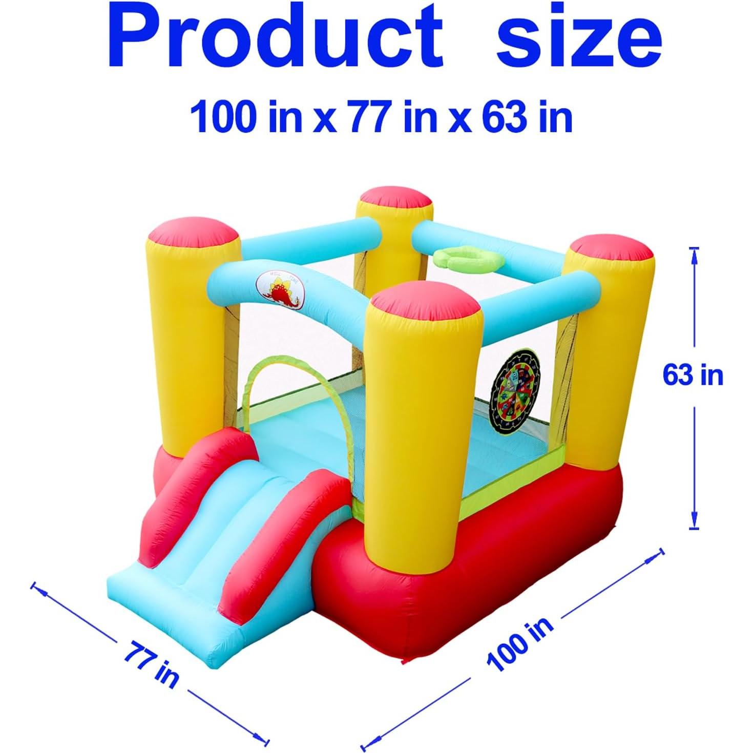 Castillo Inflable con Tobogán WELLFUNTIME 254x196x160 cm