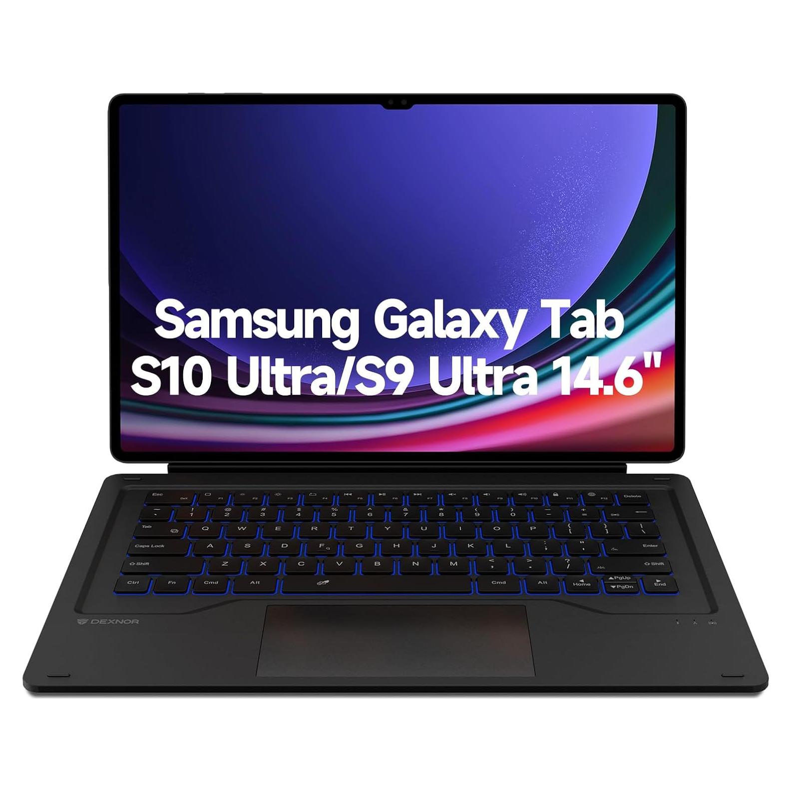 Funda Teclado Dexnor para Samsung Galaxy Tab S10/S9 Ultra 14.6"