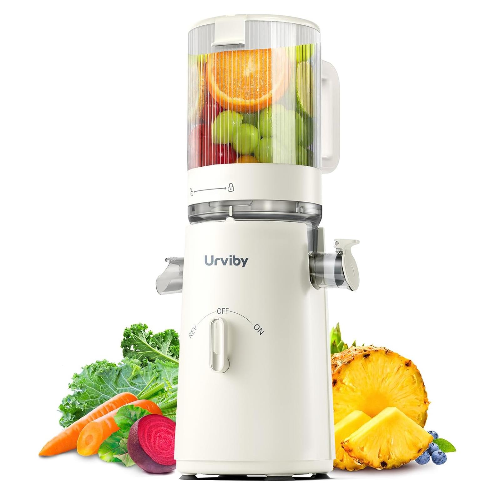 Extractor de Jugo URVIBY 2-en-1 Prensa Fría 250W 1.5L