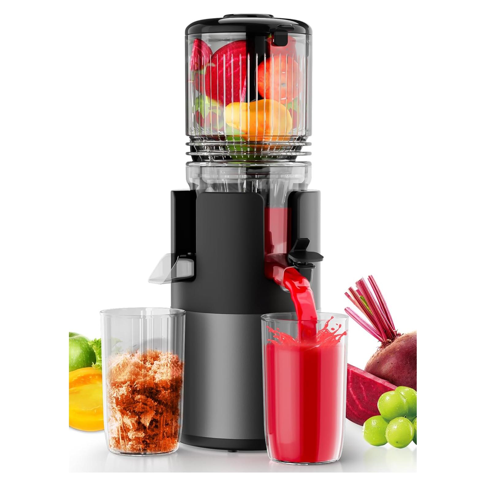 Exprimidor Masticador Lento IUIPI 300W 2L Negro Fácil Limpieza