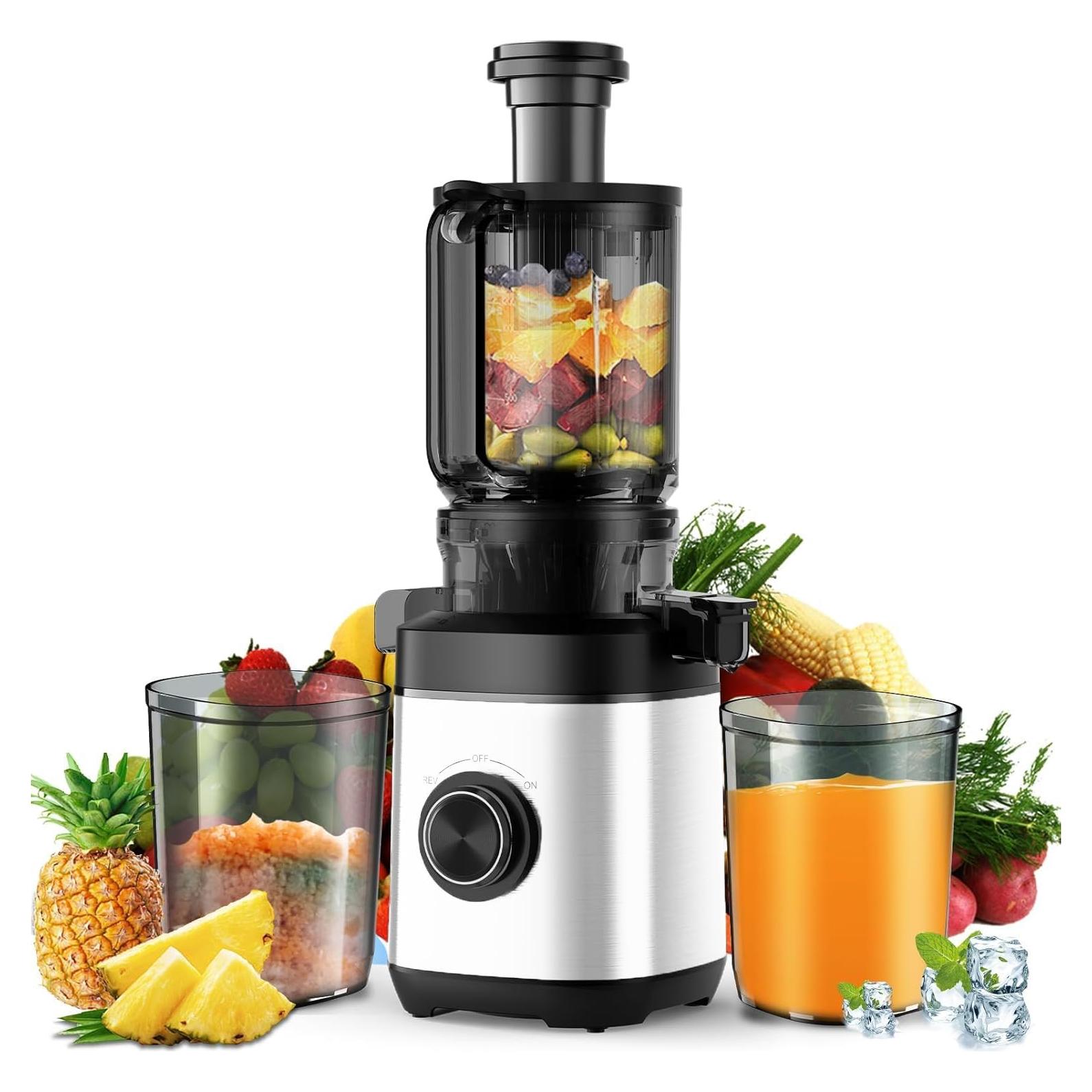 Exprimidor de Prensa Fría PSIIDAN MKSJ 1.2L Acero Inoxidable