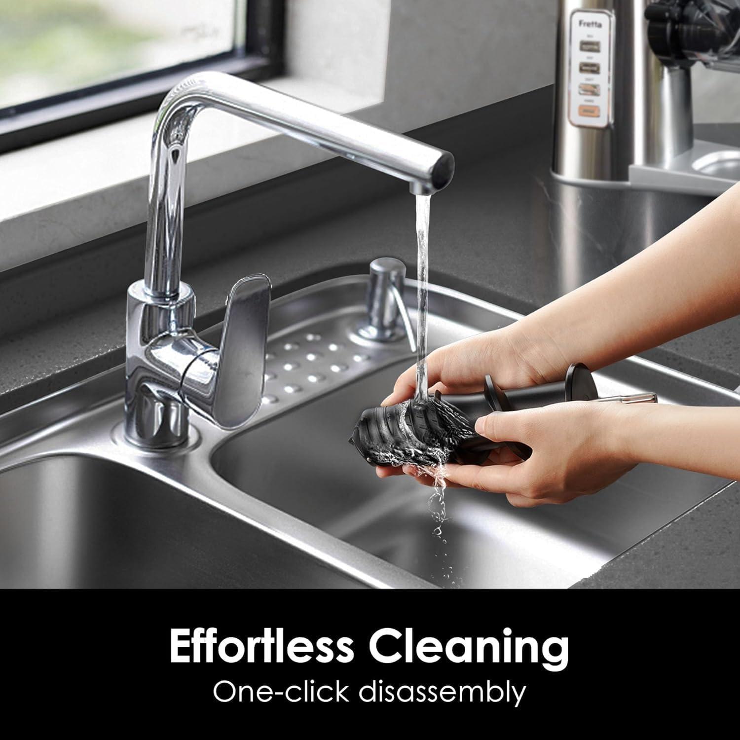 Exprimidor Lento Masticador Fretta Edge Max 200W Acero Inoxidable