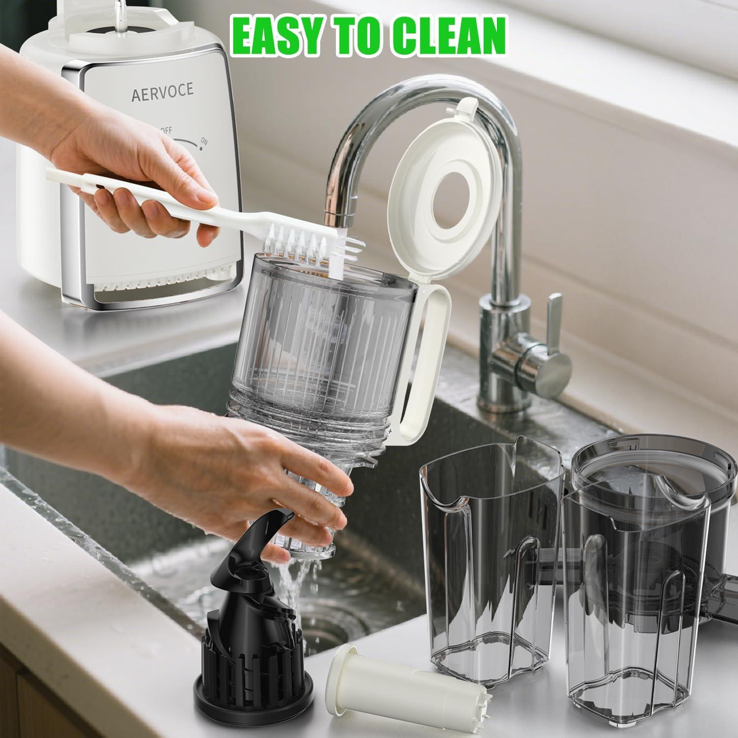 Exprimidor Masticador AERVOCE MP-802L 300W 1.6L Fácil Limpieza