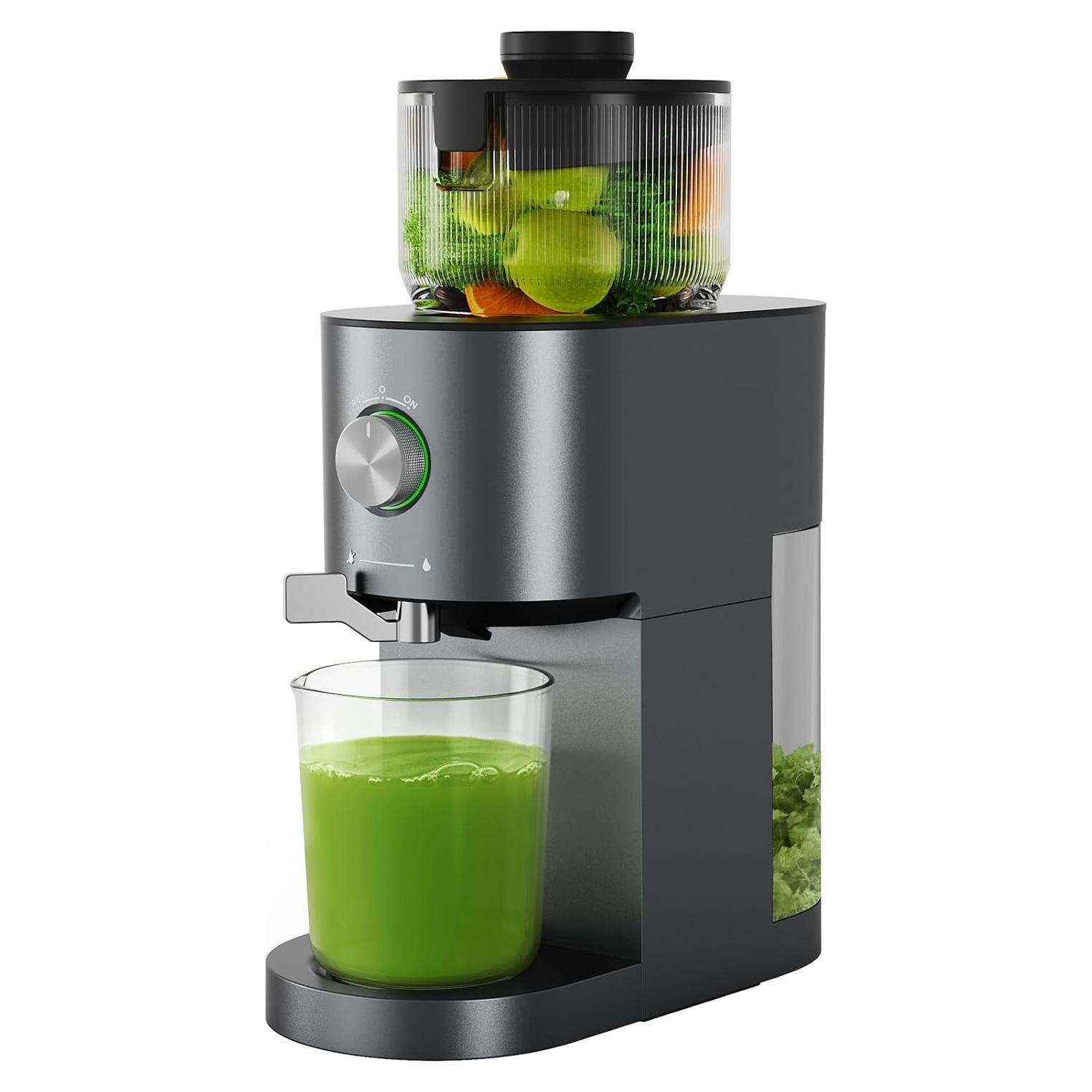 Exprimidor de Prensa Fría Silonn SLMCJ01B, 100W, 13.7cm