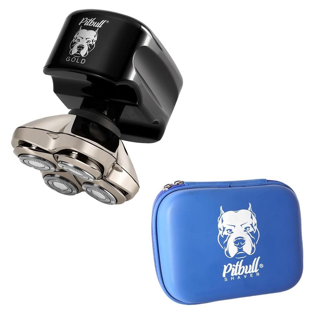 Afeitadora Rotativa Skull Shaver Pitbull Gold PRO 5 en 1