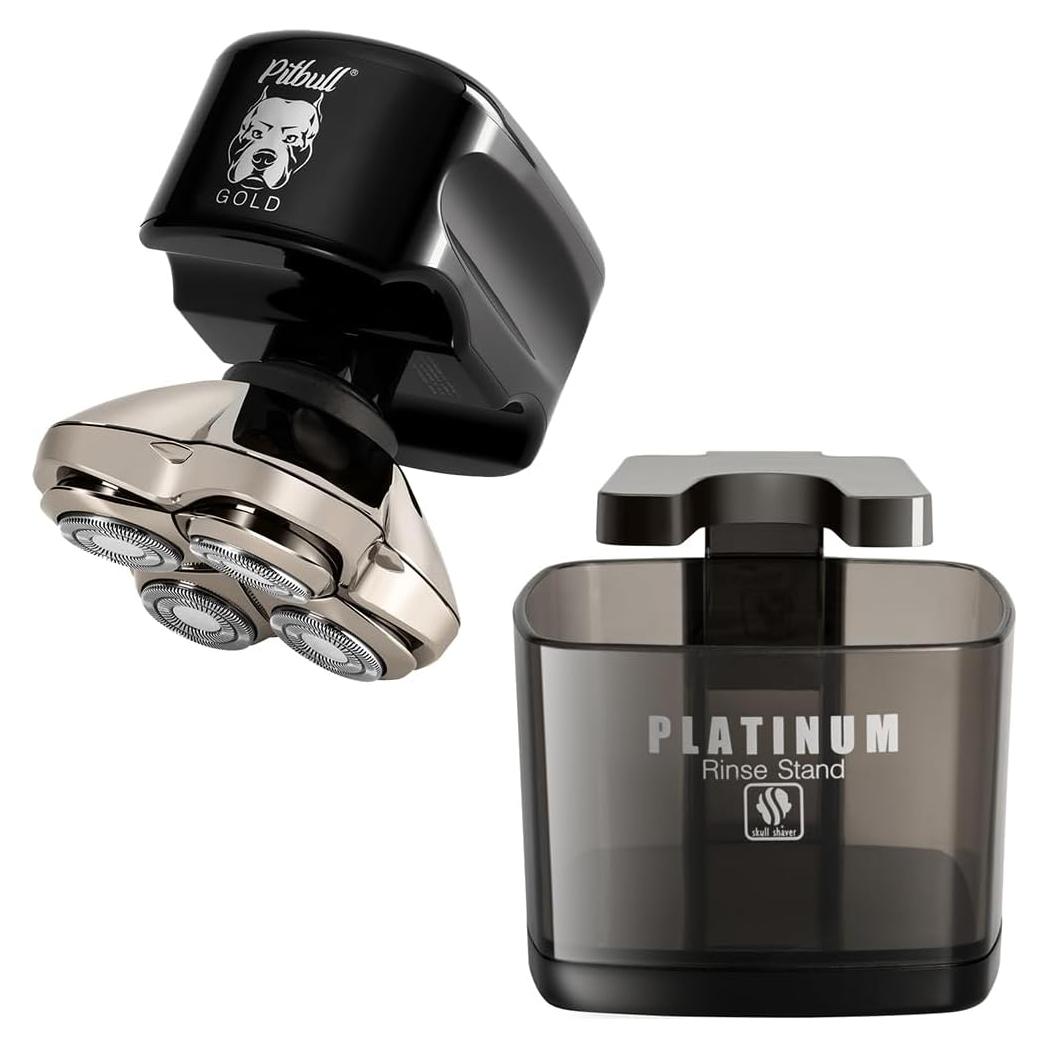 Afeitadora Rotativa Skull Shaver Pitbull Gold PRO 5 en 1