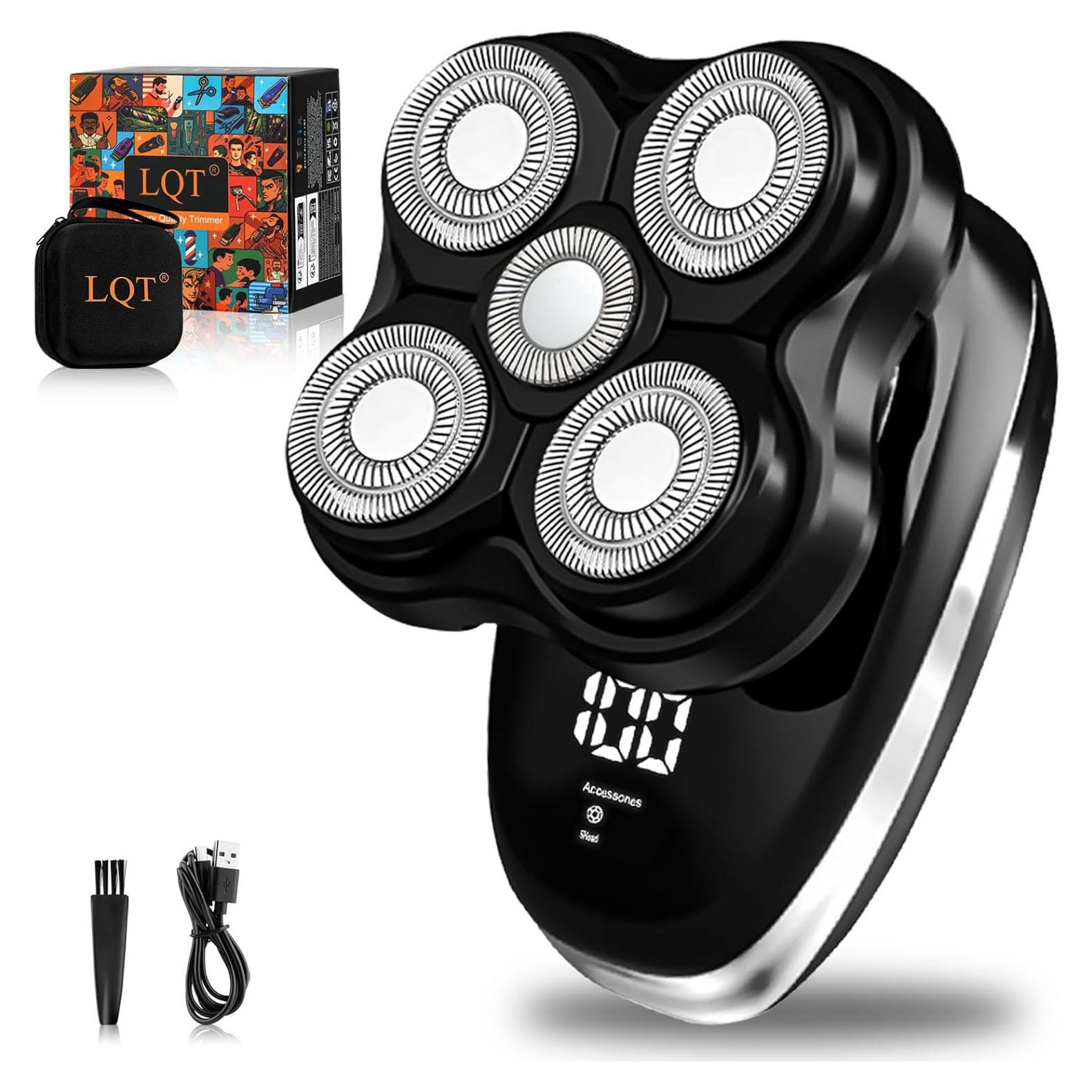 Afeitadora de Cabeza Eléctrica LQT 2025 Flotante 5D Impermeable