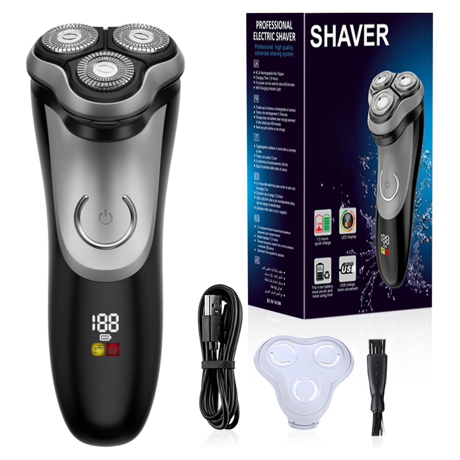 Afeitadora eléctrica SIDHGN RS-382 a prueba de agua IPX7