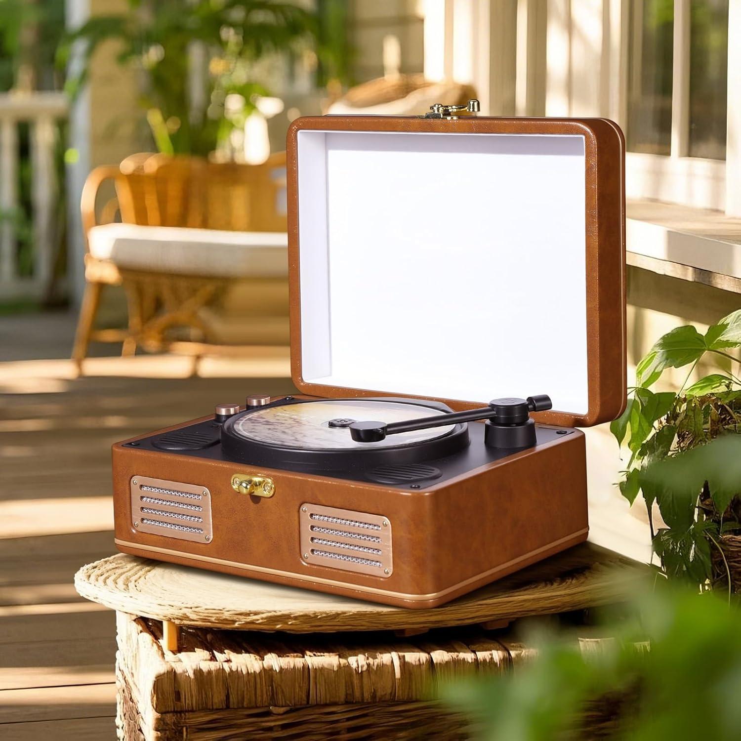 Reproductor de CD portátil MANAYO 1966 Bluetooth 20.32x15.21cm