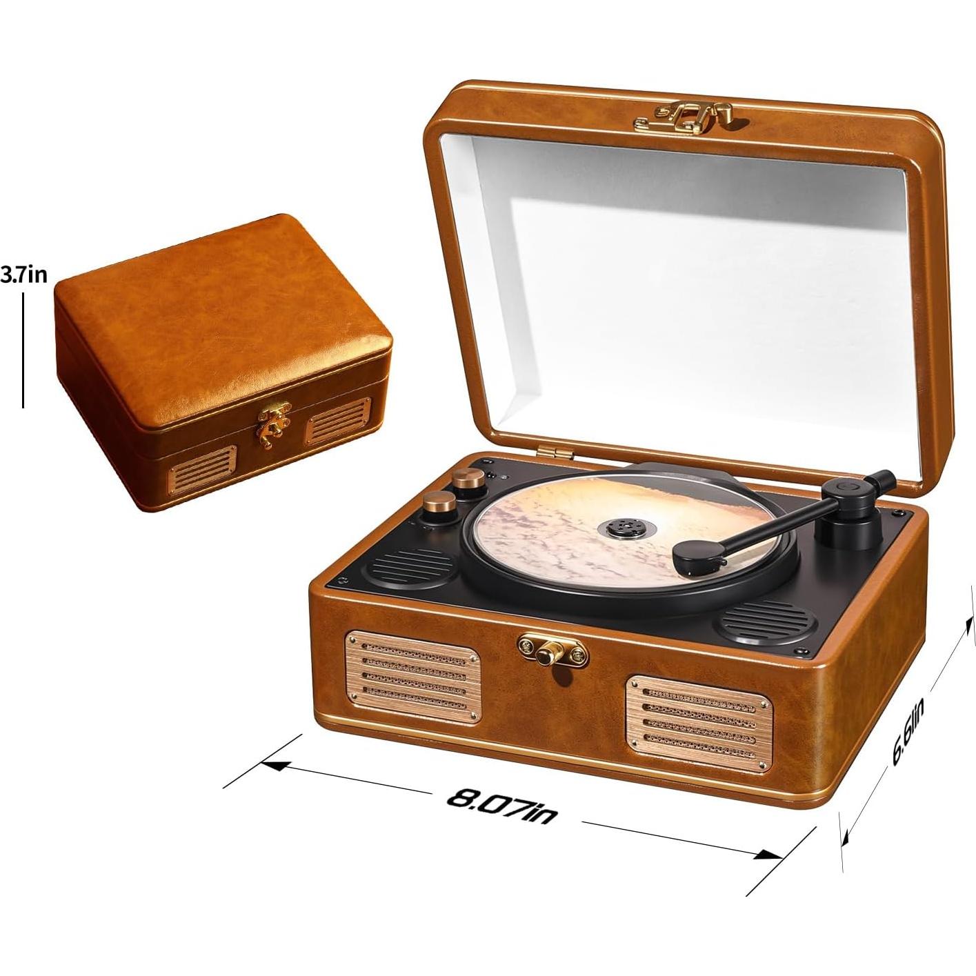 Reproductor de CD portátil MANAYO 1966 Bluetooth 20.32x15.21cm