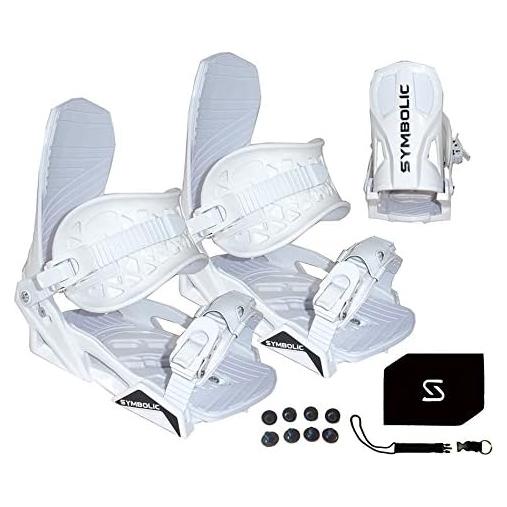 Fijaciones de Snowboard Simbólica Mujeres Mediana L Blancas