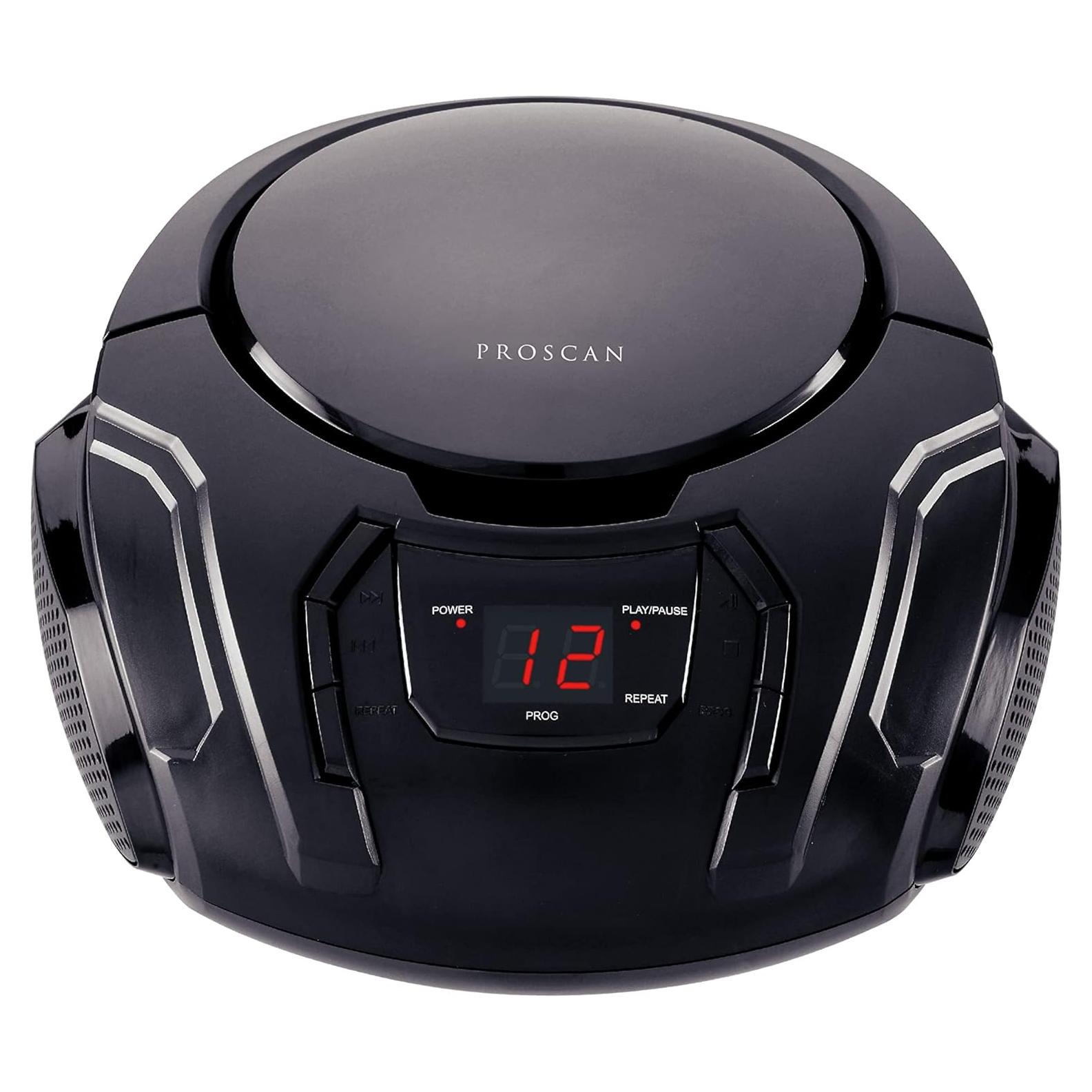 Boombox Portátil PROSCAN PRCD261 con Radio AM/FM y CD