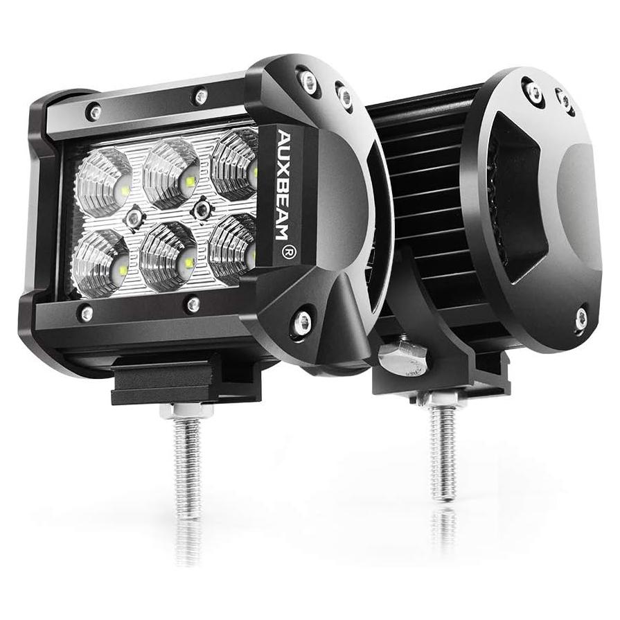 Barra de luz LED Auxbeam 4" 18W 1800lm IP67 - Paquete de 2