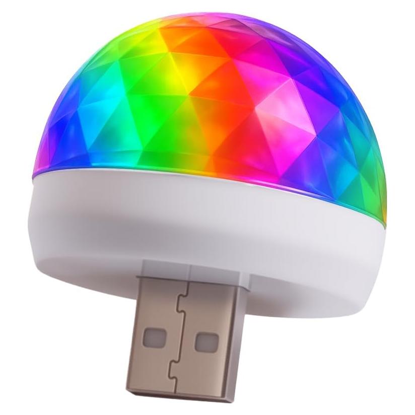 Lámpara LED USB DUSCOKE Proyector Estrellas Coche Blanco