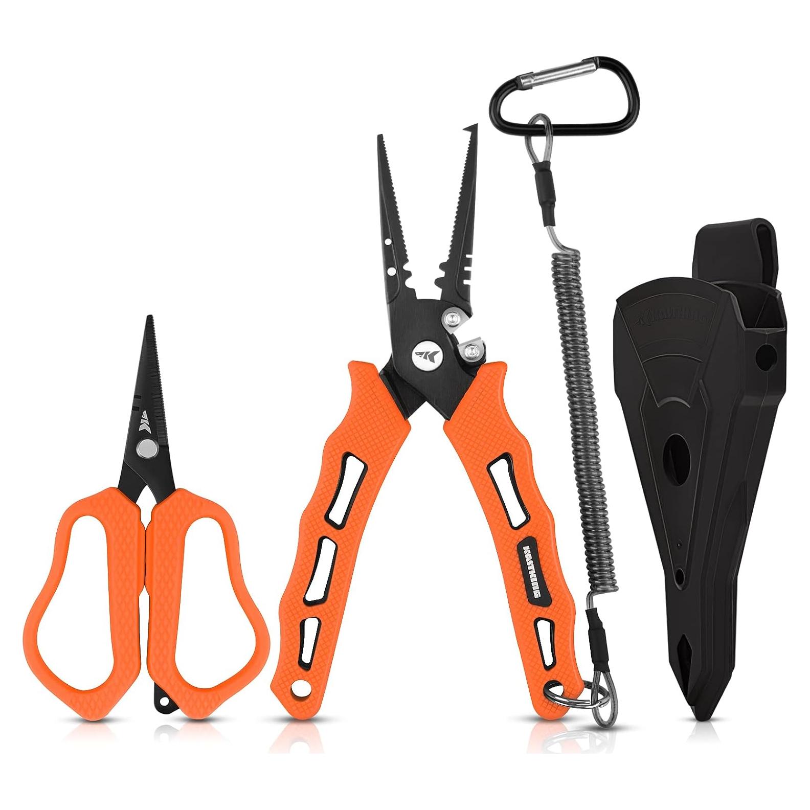 KastKing Tijeras y Alicates de Pesca 19.05 cm Naranja