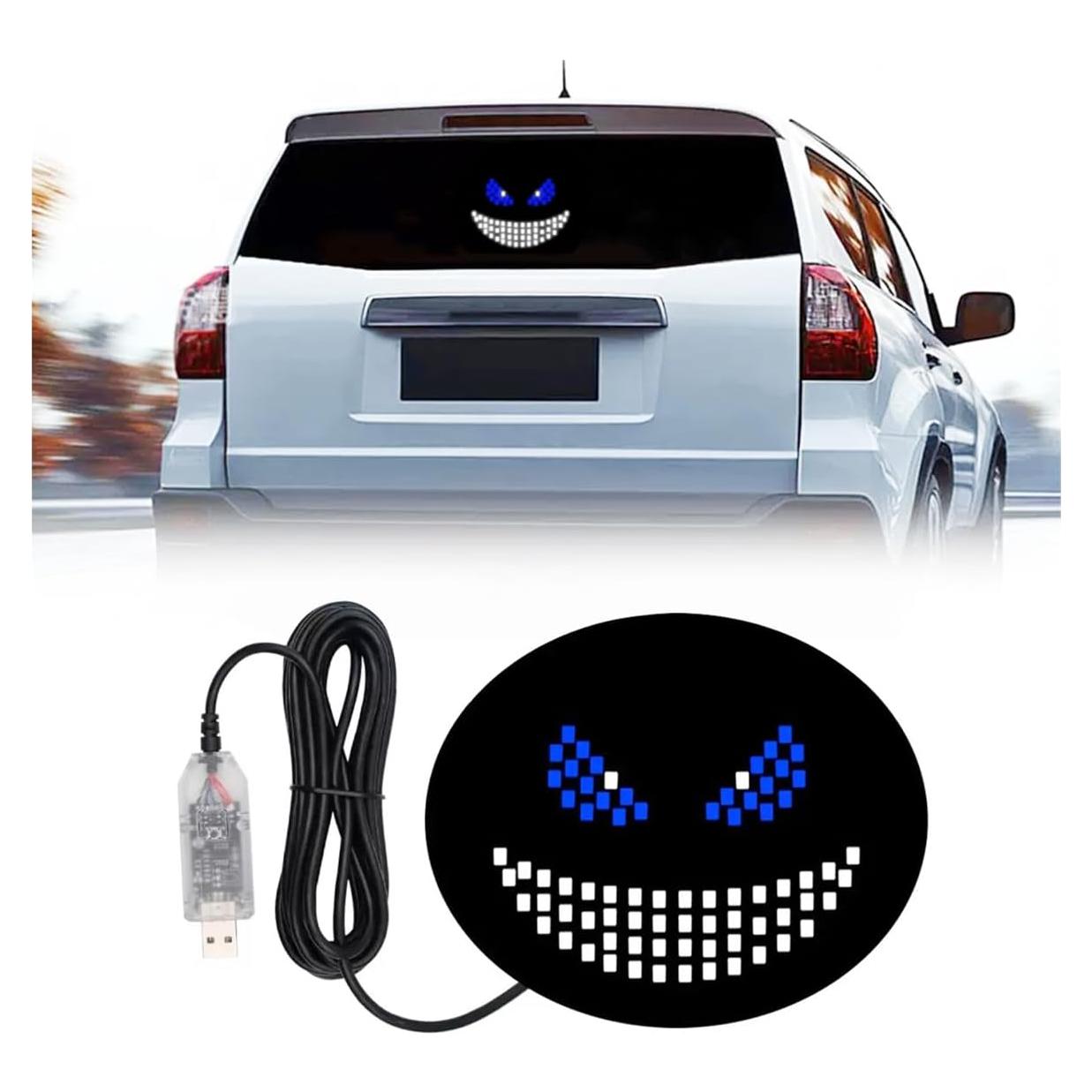Luz Ojos de Diablo LED VOAKZEF Azul 11 Modos USB para Auto