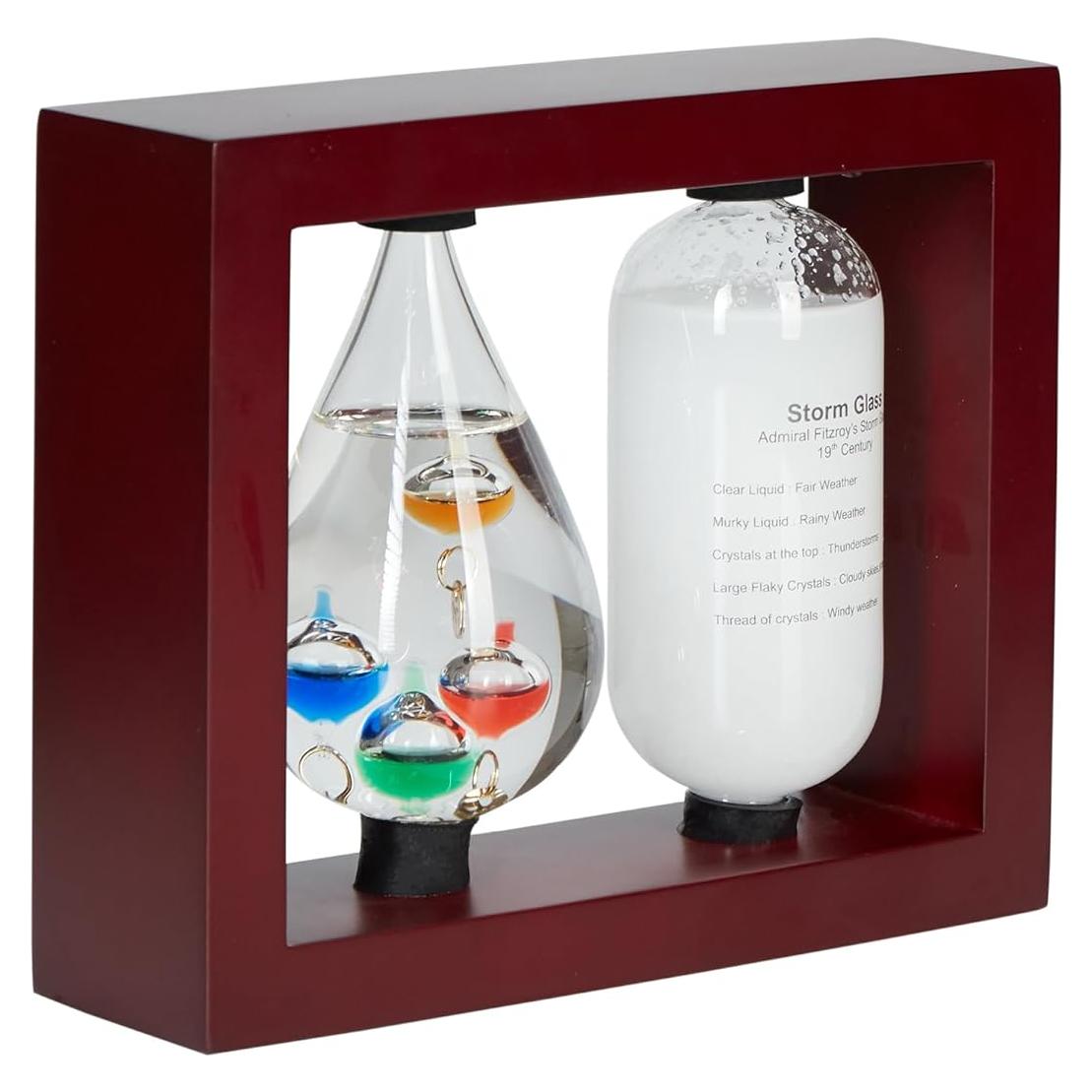 Estación Meteorológica Analógica JINGYUE con Termómetro Galileo 14.5x5.7cm