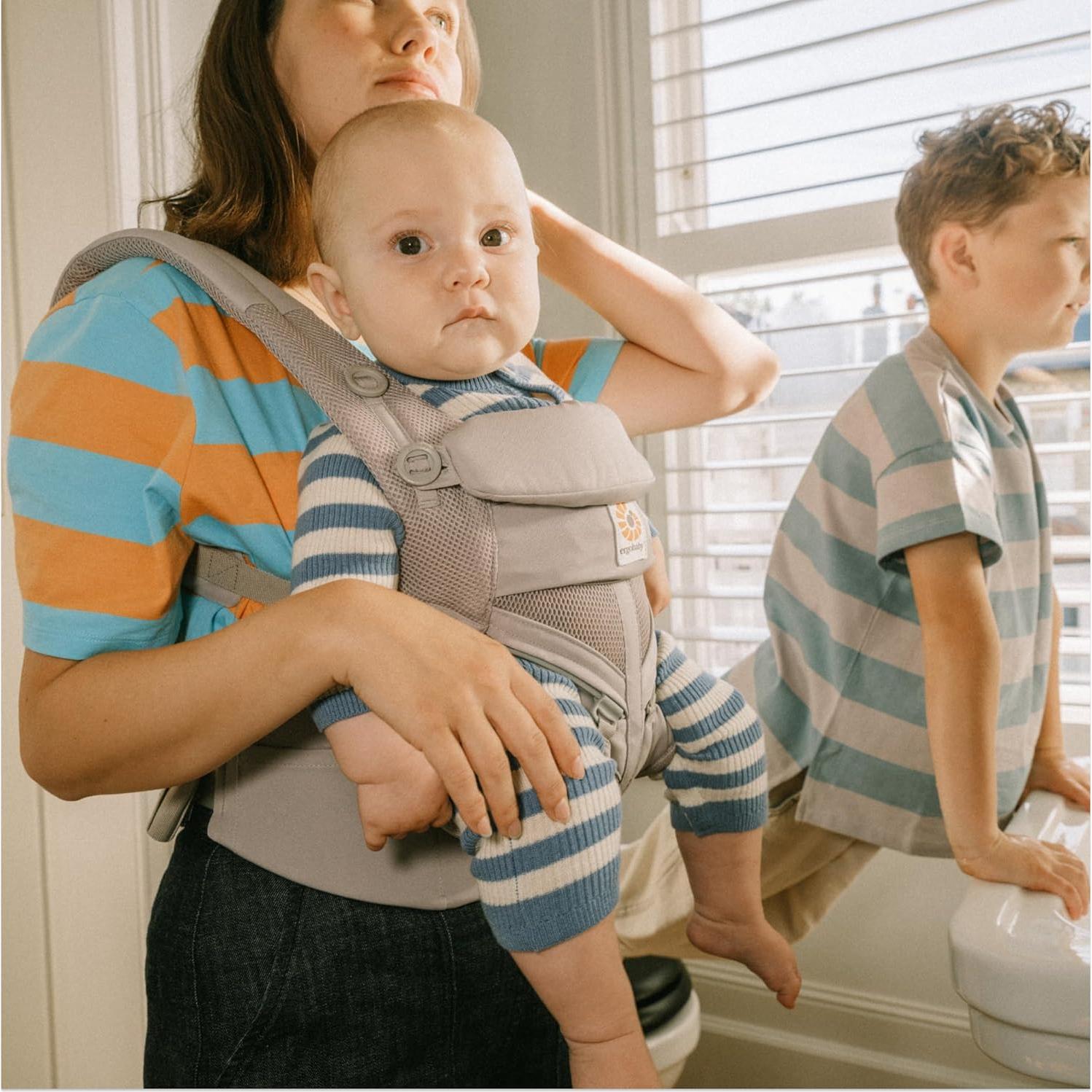 Portabebés Ergobaby Omni 360 Malla Gris Perla 3.2-20.4 kg