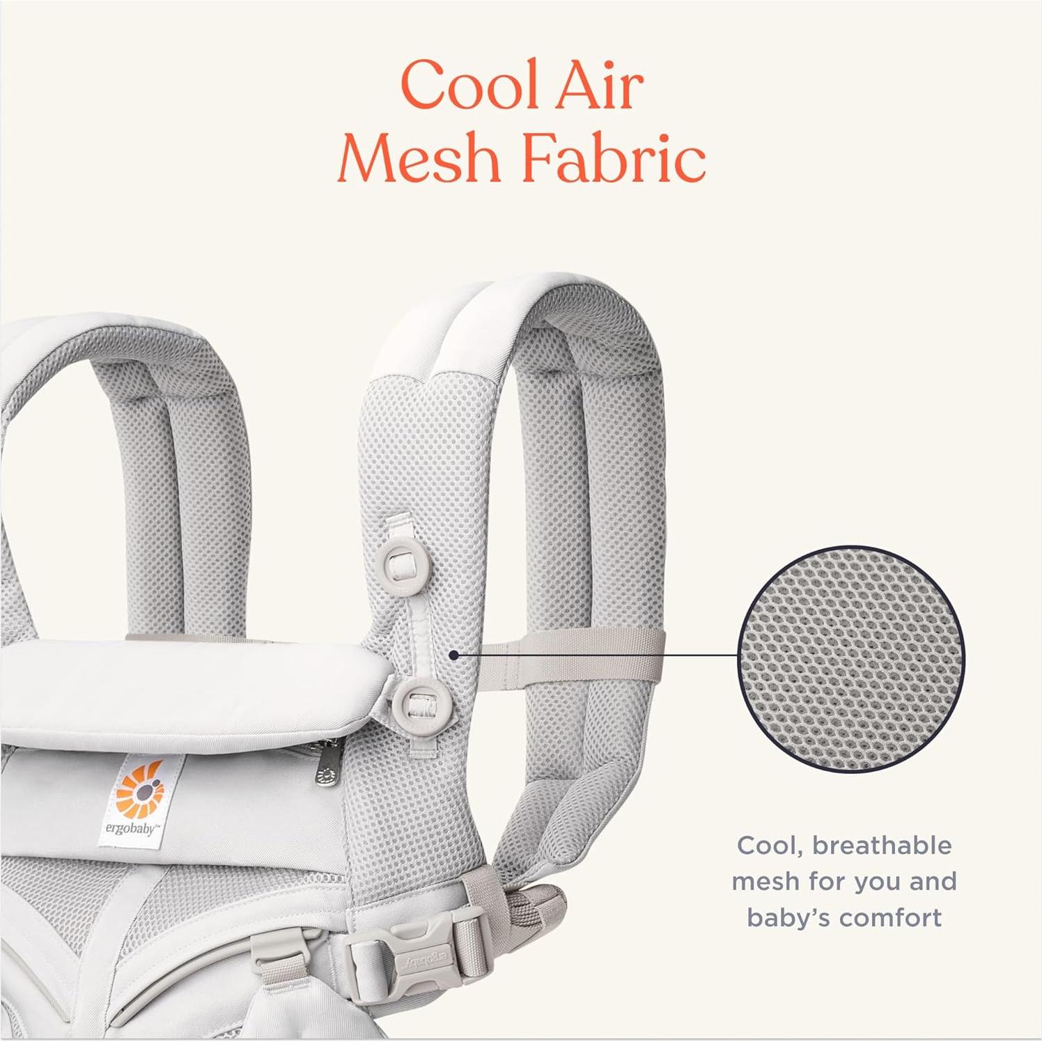 Portabebés Ergobaby Omni 360 Malla Gris Perla 3.2-20.4 kg