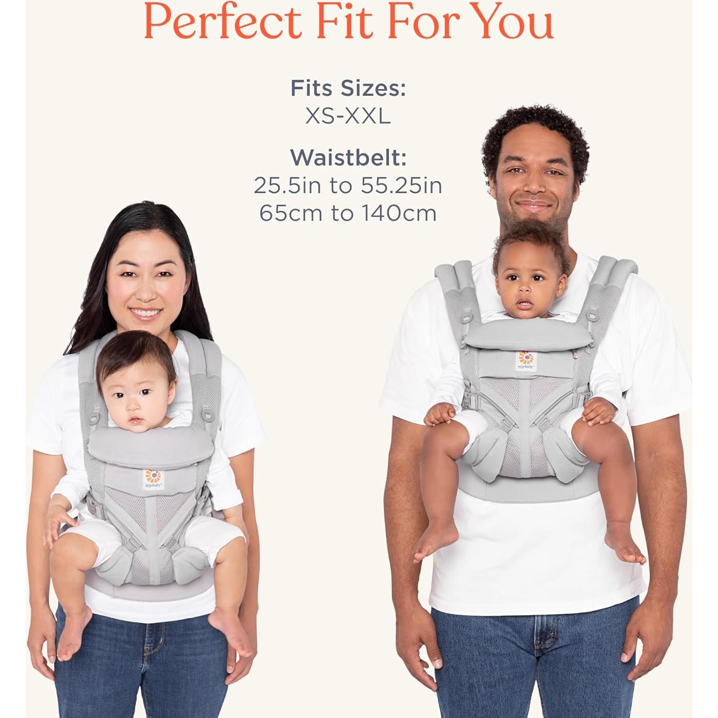 Portabebés Ergobaby Omni 360 Malla Gris Perla 3.2-20.4 kg