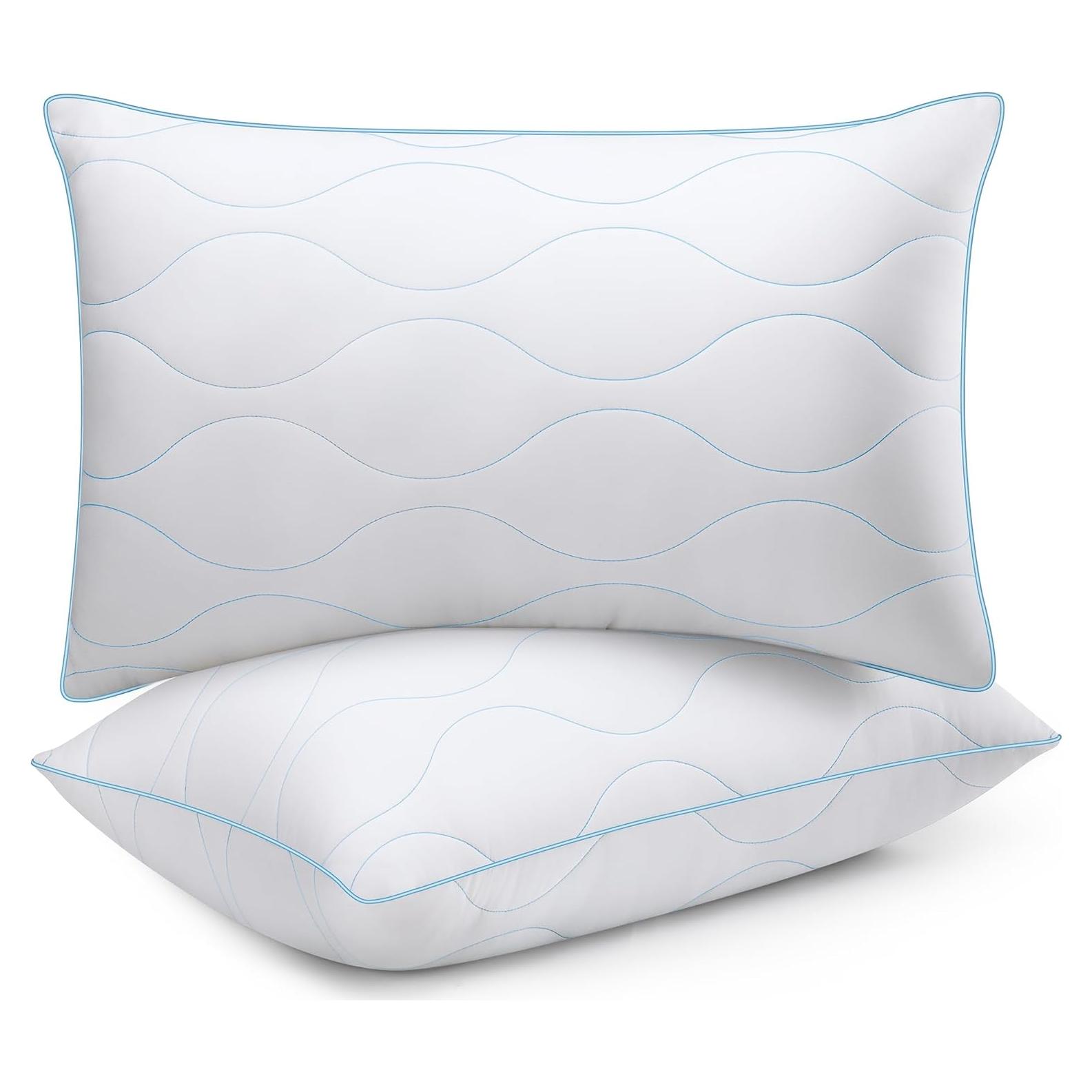 Almohadas para Cama COZSINOOR Queen 2 Unidades Blanco