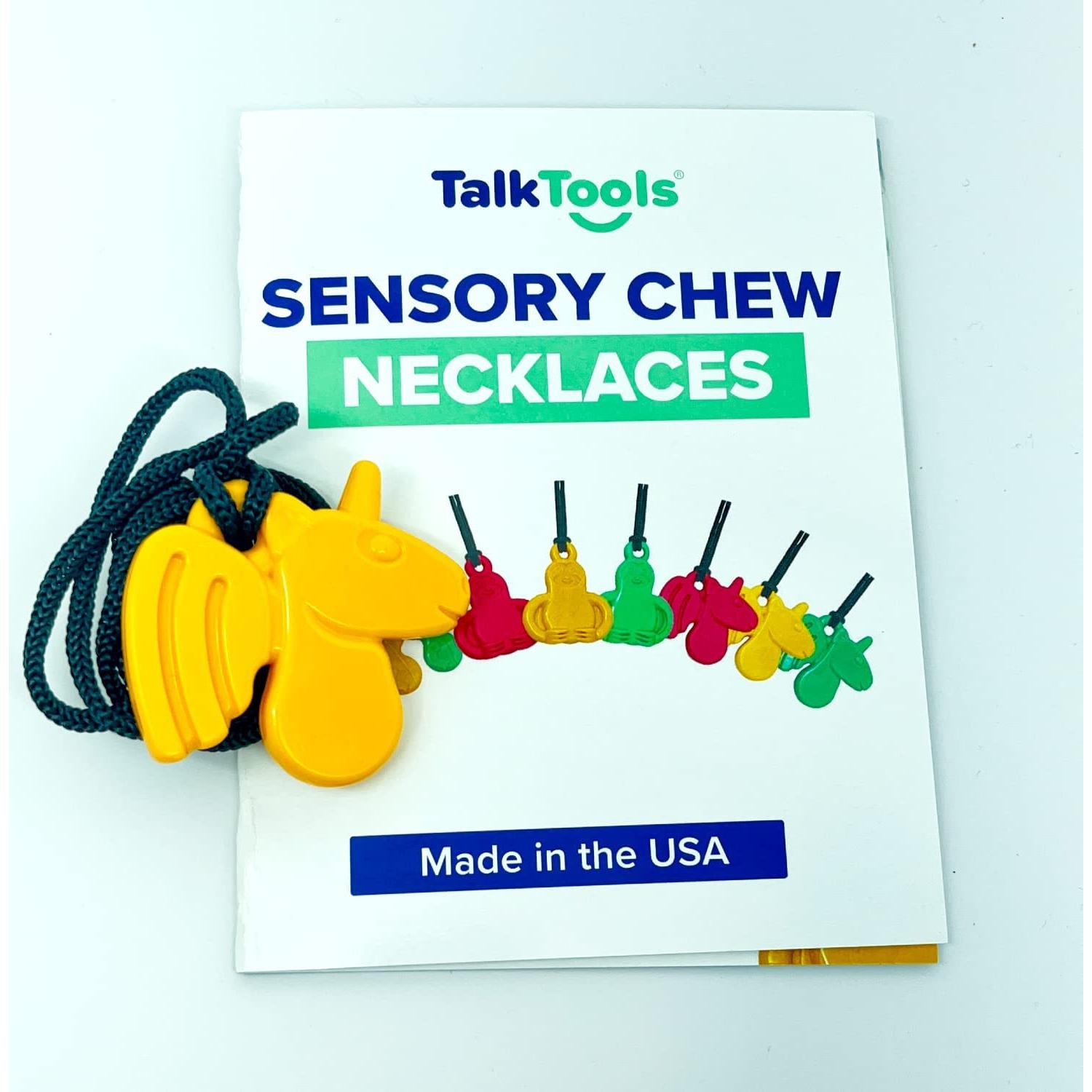 Collar Masticable Sensorial TalkTools - Alivio Ansiedad Rosa Rana