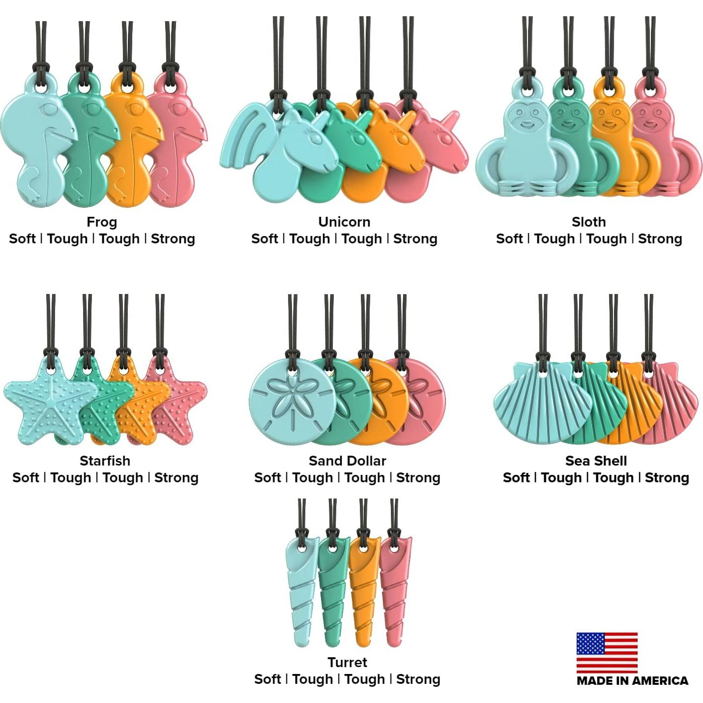 Collar Masticable Sensorial TalkTools - Alivio Ansiedad Rosa Rana