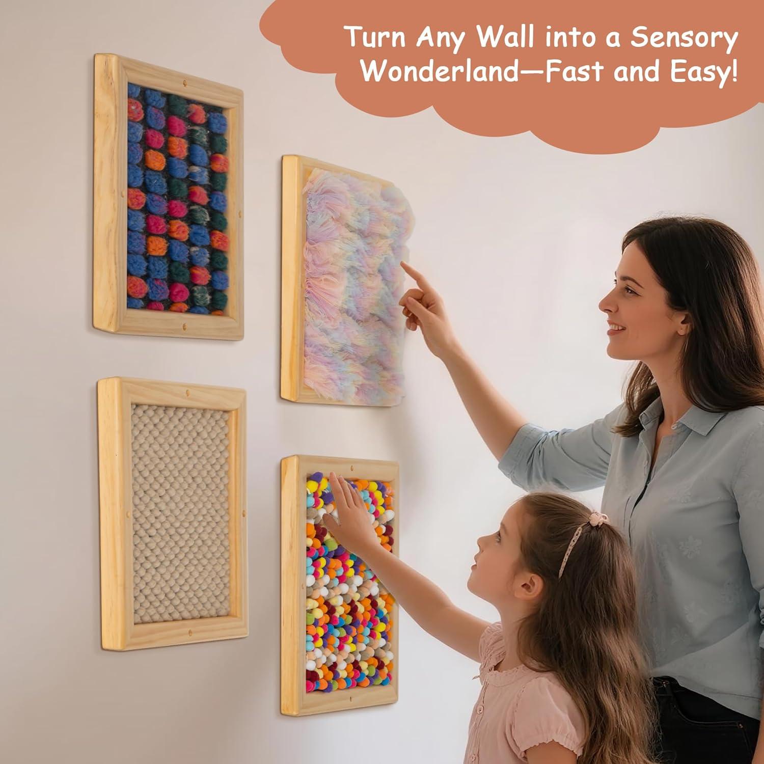 Juego de Paneles Táctiles Sensoriales Tenmind - 4 Piezas