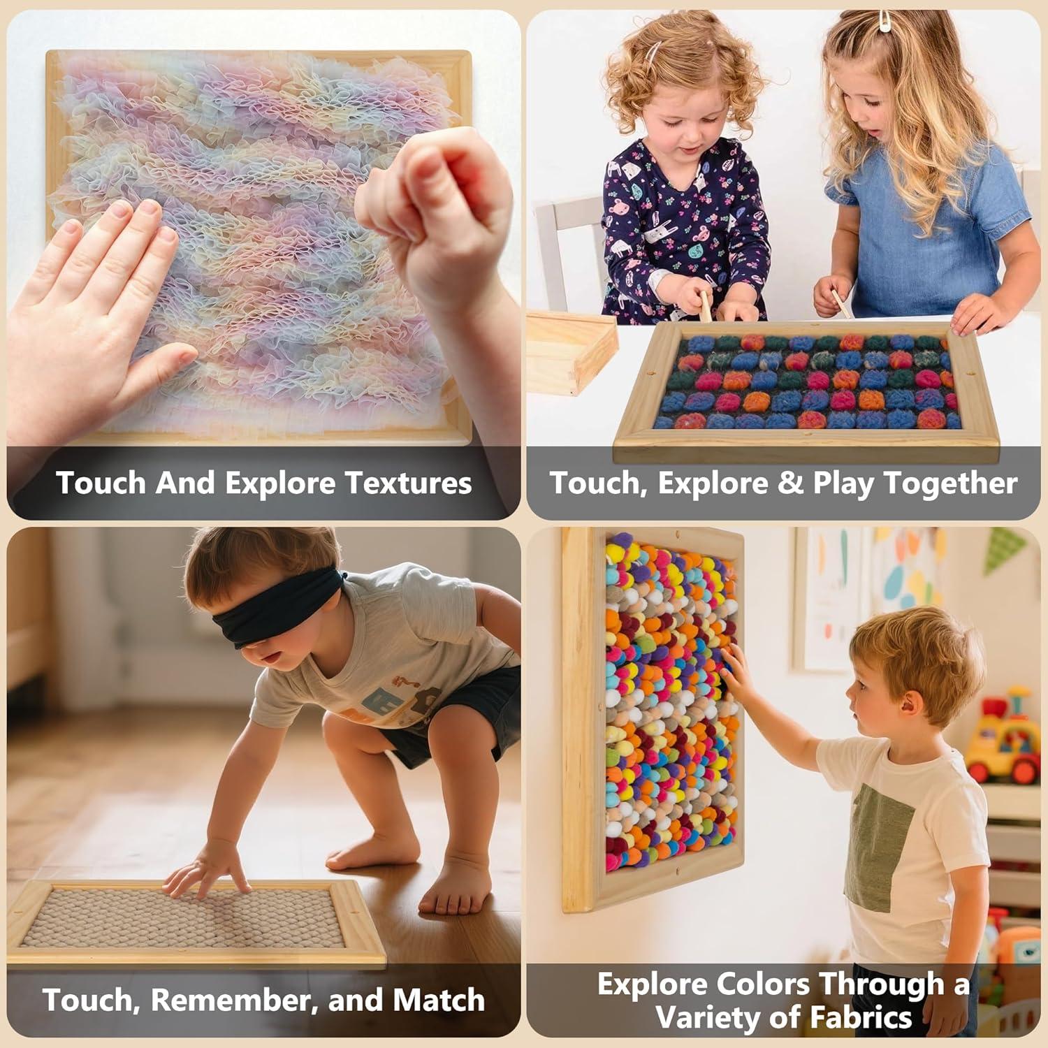 Juego de Paneles Táctiles Sensoriales Tenmind - 4 Piezas