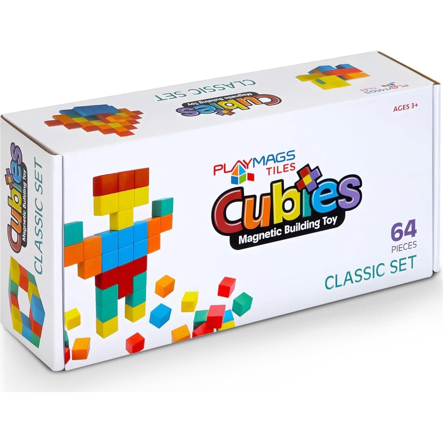 Juguete de Bloques Magnéticos Playmags 64 Piezas Educativo