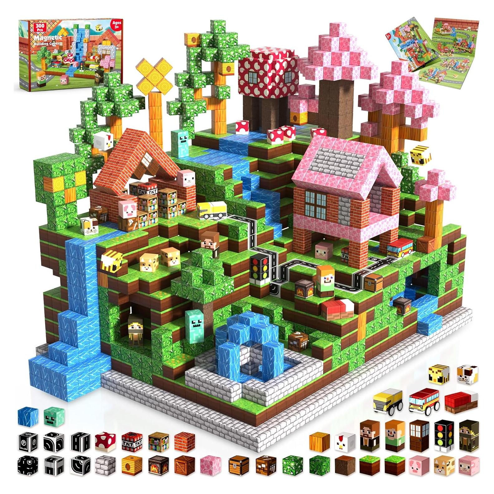 Bloques Magnéticos Annexfun 300PCS Construcción Creativa 3+ Años