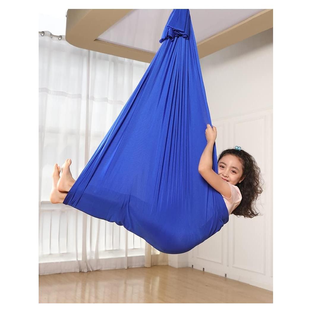 Hamaca Sensorial Ajustable Yosogo Azul para Niños y Adultos