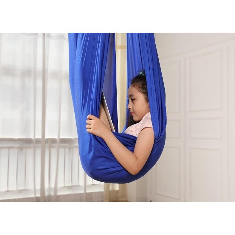 Hamaca Sensorial Ajustable Yosogo Azul para Niños y Adultos